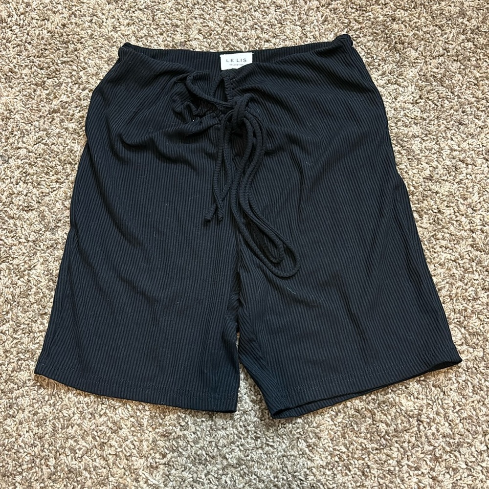 Black biker shorts